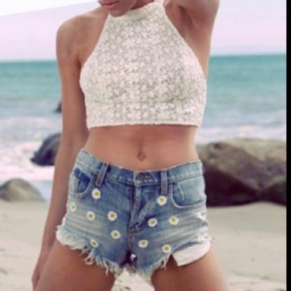 LF CARMAR Daisy Denim Shorts